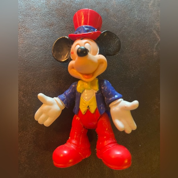 Disney | Toys | Disney Epcot Mickey Mouse Posable Plastic Figure Red ...